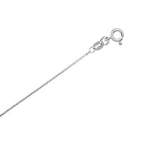 Box Chain - Super-lightweight - .8mm - Sterling Silver - Click Image to Close